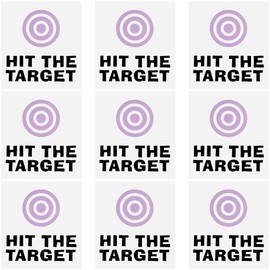 GORGECRAFT 10Pcs Toilet Target Aiming Stickers Bullseye Target Sticks Potty Training Toilet Pee Target Aim Bullseye Decal Bumper Sticker for Toilet Urinal Bathroom Restroom, Lilac