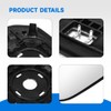 56426 Outside Heated Mirror Glass Passenger Side Compatible With Toyota