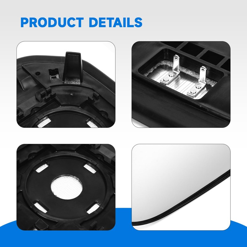 56426 Outside Heated Mirror Glass Passenger Side Compatible With Toyota