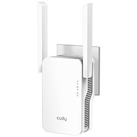 Cudy AX1800 Mesh WiFi 6 Extender Internet Booster, WiFi 6 Range Extender Covers up to 2000 sq.ft and 30 Devices, Dual Band Repeater up to 1.8Gbps Speed, AP Mode, Gigabit Port, RE1800