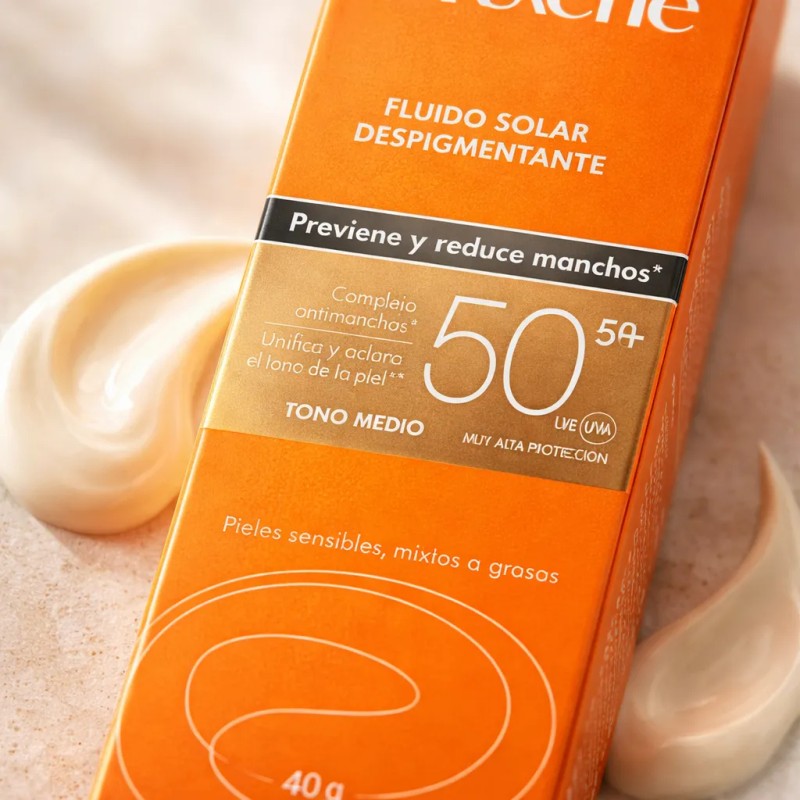 Avéne Fluido Solar Despigmentante 50fps Tono Claro 40g