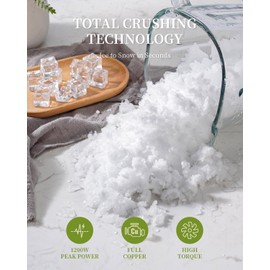 KIDISLE 1200W Professional Smoothie Blender for Shakes, 52oz Glass Jar, Ice Crush, Puree, 9-Speed Touchscreen with Pulse & 7 Functions, Black