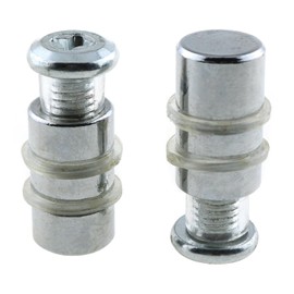 LUORNG 10PCS Shelf Support Glass Shelf Holder Pins Metal Cylindrical Pins Holder for Cabinet, Showcase, Bookcase