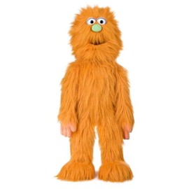 30" Orange Monster Puppet, Full Body Ventriloquist Style Puppet