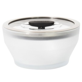 Anyday 4-Cup Microwave Cookware & Glass Container with Glass Lid, Plastic-Free Deep Food Storage | Stackable Airtight Steamer with Vented Lid for Microwave-Safe Reheating, Steaming Vegetables & Rice