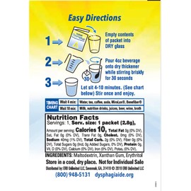 Clear DysphagiAide Thickener, IDDSI Level 3 Single Serve Packets, 100 Count