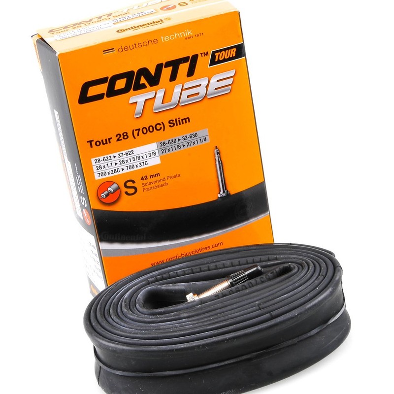 Continental Schlauch Tour 28 Slim SV 42, Schwarz, 28 slim