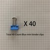 Mini Binder Clips, 5/8" / 0.6 inches / 15 mm