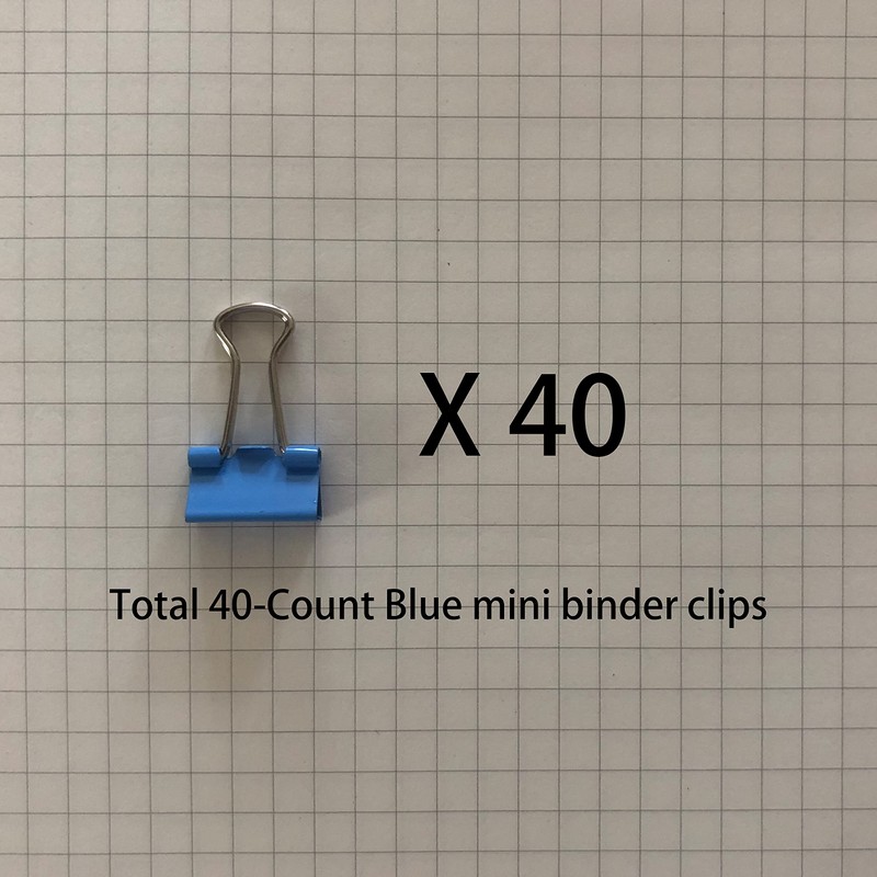 Mini Binder Clips, 5/8" / 0.6 inches / 15 mm