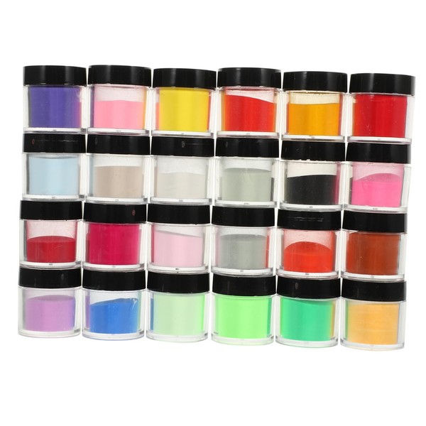Baluue Pack Nail Art Powders Crystal Carved Pigment Powders Versatile