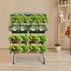 JAYGOVAN Flower Display Stand, 3 Layers Heavy Duty Moving Plant