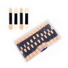 120PCS Eyeshadow Applicators with Organizer, Disposable Eyeshadow Sponge Brush Double-Sided,