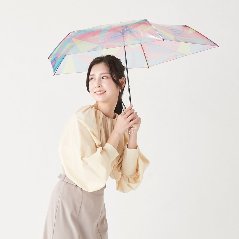 [Moonbat] Esta Rain Umbrella, Folding Umbrella, Lightweight, Vinyl Umbrella Print,