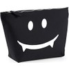 Hippowarehouse Smiling Vampire Face printed make up cosmetic wash bag