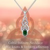 JiaYangJY Womens Infinity Necklace 925 Sterling Silver Infinity Celtic Pendant