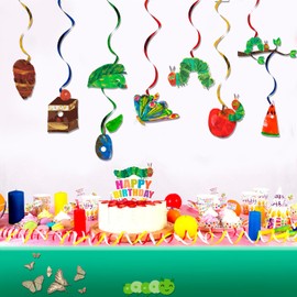 The Very Hungry Caterpillar Hanging Swirl, 20pcs Hungry Caterpillar Birthday Hanging Swirl for Birthday Decorations Supplies