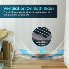 Floor Register 4 x 10 Inch, HG Power Heavy Duty Floor Vent Covers for Home with Screen Net, Adjust Metal Rust Proof Finish Air Vent for Kitchen, Heat, Office