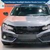 Hihaha Front Right Side Bumper Headlight Washer Nozzle Cover Cap