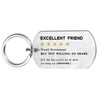 Alotozo Best Friend Funny Gift – 5 Star Review Keyring
