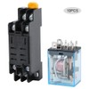10 Sets 8 Pin Power Relay with Base AC220V Coil