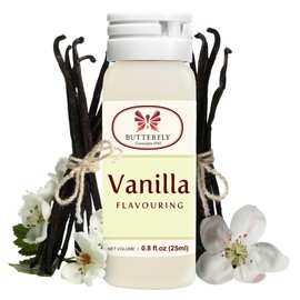 Butterfly Flavoring Extract Paste, 25 ml (Vanilla, Pack of 1) – Extract for Baking, Cooking, Beverages, Desserts & More – Natural Vanilla Flavoring Paste, Premium Flavor Boost