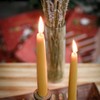 Natural Beeswax Taper Candles, DEYBBY Smokeless and Dripless Beeswax Candles,