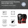 Ju-Sports Boxhandschuh Training pro V2 Leder, Black/red, Größe 12oz