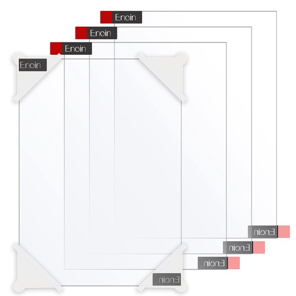 Enoin 4pcs 12x16 Inch Clear Acrylic/Plexiglass Sheet 0.060" 1/16 Inch