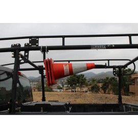 Unbranded Universal Truck Rack Safety Cone Holder for 28" Safety Cones w/ Round Tubing