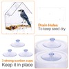 Window Bird Feeder Clear Window Hanging Bird Feeder with Suction