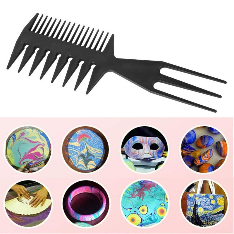 Water Marbling Painting Comb 3 in 1 Marbling Comb Professional