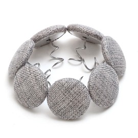 25 Pcs 0.8" Bed Skirt Pins,Flax Covered Button Twist,Upholstery Pins Pins,Headliner Pins,Sofa Cover Twist Pins for Slipcovers Armrest Covers and Upholstery.(Middle Gray)