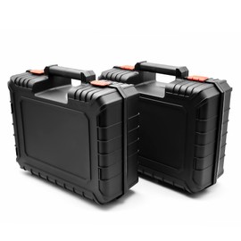 BigDean Set of 2 Empty Machine Cases with Foam Insert Made of Shatterproof Plastic for Safe Tool Storage - Tool Box Made in Europe