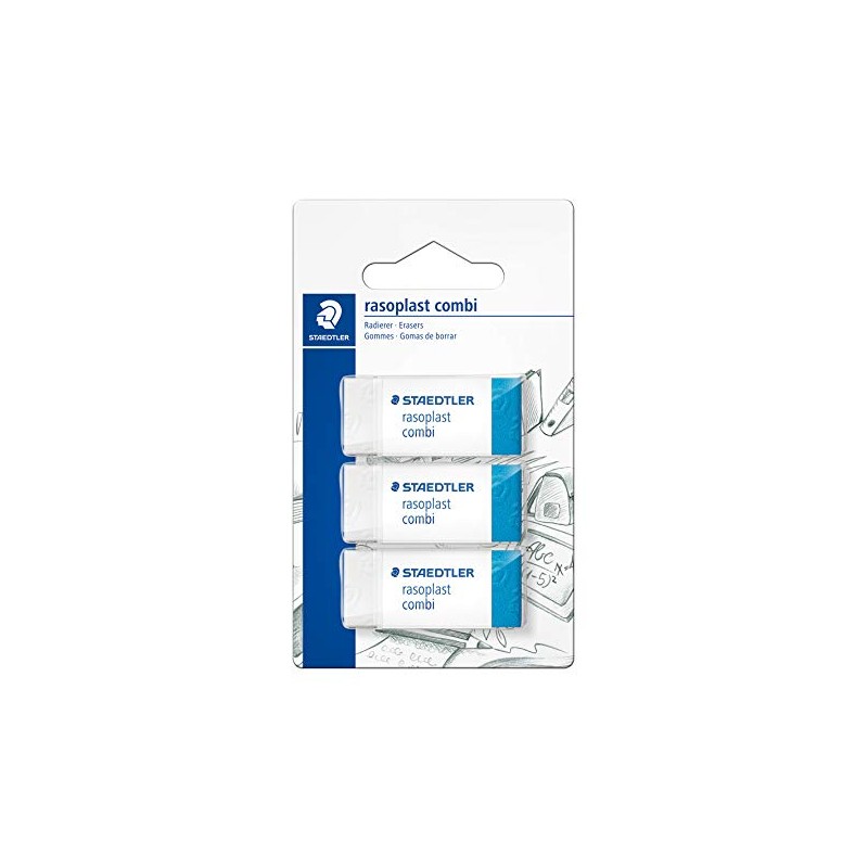Staedtler Rasoplast Combi 526 BT3 BK3D Eraser