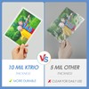 KTRIO Self Adhesive Laminating Sheets 4.5 x 6.5 Inches, 25-Pack,