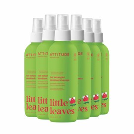 ATTITUDE Rinse-free Hair Detangler Spray for Kids, EWG Verified Leave In Product, Plant- and Mineral-Based Ingredients, Vegan, Watermelon & Coco, 8 Fl Oz (Pack of 6)