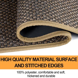 SUMLANS Kitchen Mat 1 PCS, Cushioned Non Slip Rugs for Kitchen Floor, Absorbent Runner Comfort Standing Mats Washable for Kitchen, Office, Home (Brown, 17.3"x60")