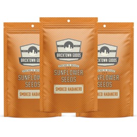 Smoked Habanero Flavored Sunflower Seeds - 3 PACK - Seasoned and Roasted in Shell for a Bold Taste - 24 total oz.