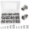 SHAOHUA 225PCS Rivet Nut Kit Rivnuts #8-32#10-24 1/4’’-20 5/16’’-18 3/8’’-16