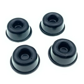 MacMaxe Rubber Feet - Self-Adhesive - Replacement for Rancilio Silvia Espresso Machine - Black - Pack of 4