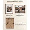 RICHFOCUS 8.5x11 Picture Frame USA-Sourced Natural Walnut Solid Wood Photo