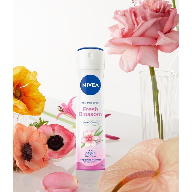 NIVEA Antiperspirant Fresh Blossom Case, 150 ml