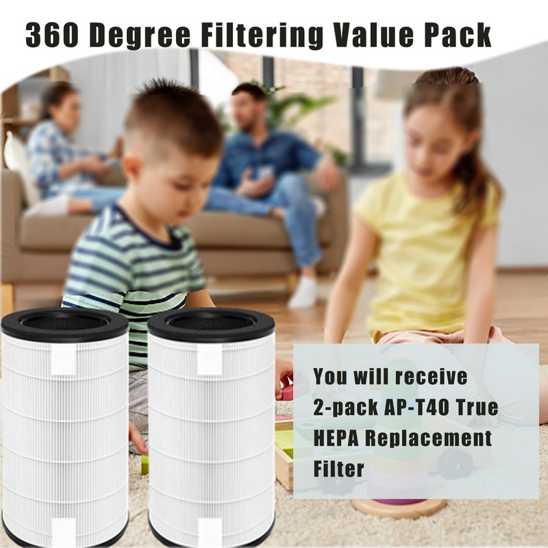 Ketofa 2 Pack AP-T45 AP-T40FL Replacement Filter Compatible with 1461901