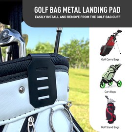 Dprofy Metal Landing Pads Metal Clips for Quick and Easy Access of Golf Bags, Magnetic Golf Towels, Magnetic Golf Rangefinder Strap Golf Accessories Golf Gifts