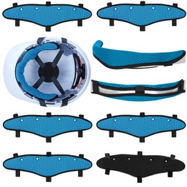 Awaiymi Hard Hat Sweat Bands 9 PCS Washable Reusable Hard Hat Sweatband Liners Air Cushion Hard Hat Accessories