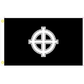 Trade Winds 3X5 BLACK CELTIC CROSS ANCIENT FLAG BANNER 100D