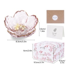 Nideen Jewellery Trinket Dish Ring Dish Holder Small Jewellery Tray, Key Dish for Hallway, Gifts for Birthday, Valentine’s Day, Mother’s Day(Pink)