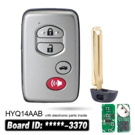 KEYECU HYQ14AAB -3370 for Toyota Camry Avalon 2010-2012 Keyless Smart Remote Key Fob