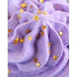 CakeSupplyShop Metallic Gold Stars Edible Shimmer Glitter for Cakes and Cupcakes .15 oz Jar