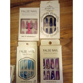 Unbranded Fake Nails Set Various Random Coffin Beautiful Press On Nails